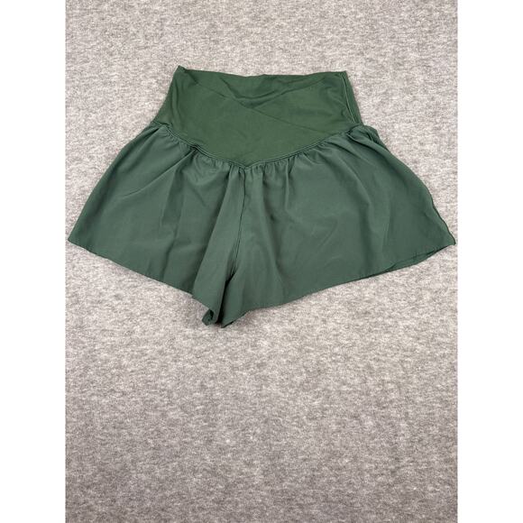 aerie Pants - Aerie Offline Real Me Crossover Short Green size Small Athleisure Flirty Flowy